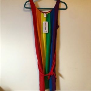 NWT Target pride multi color stripe dress size M